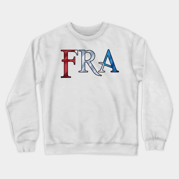 France Flag FRA Crewneck Sweatshirt by Monstershirts